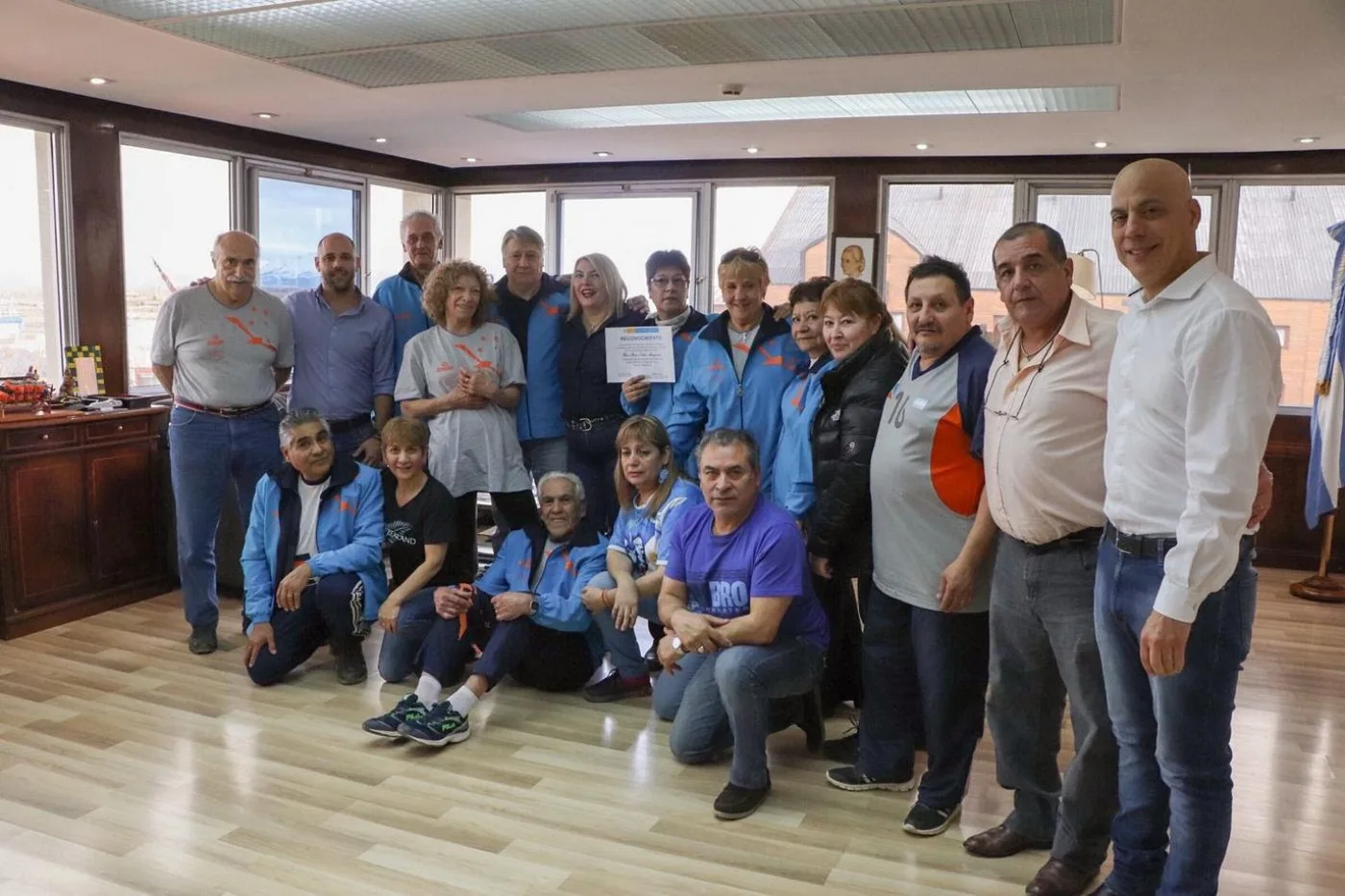 Gobierno recibió al equipo de adultos mayores de Ushuaia