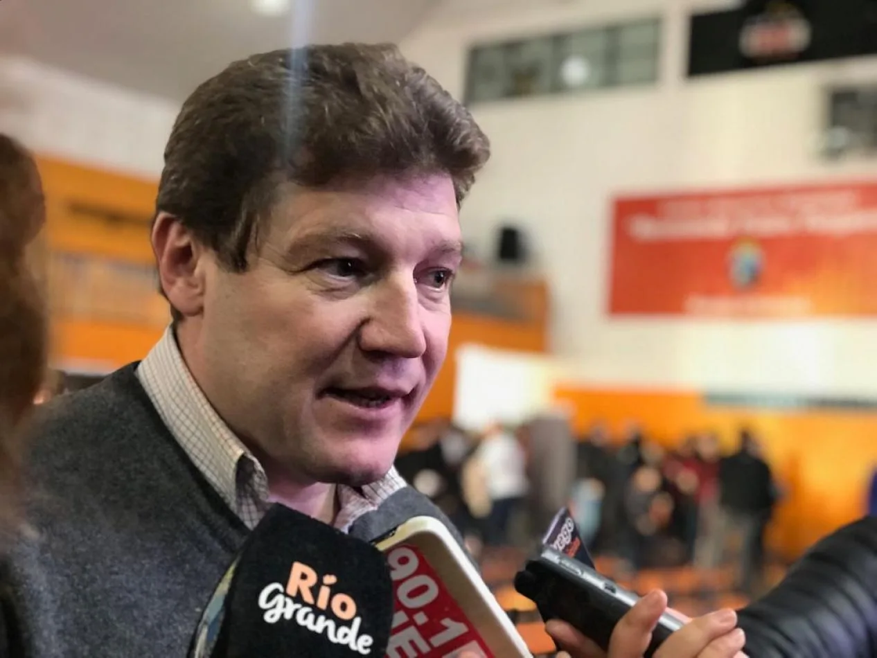 El Intendente de Río Grande y Gobernador Electo de la Provincia de Tierra del Fuego AIAS, Gustavo Melella