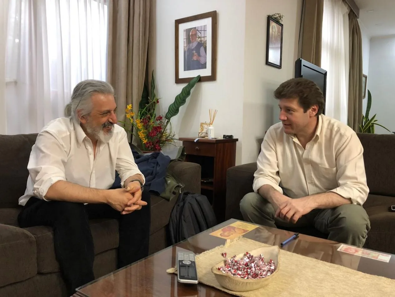 El intendente de la ciudad, Prof. Gustavo Melella, junto a Daniel Fernández, director del ICPA