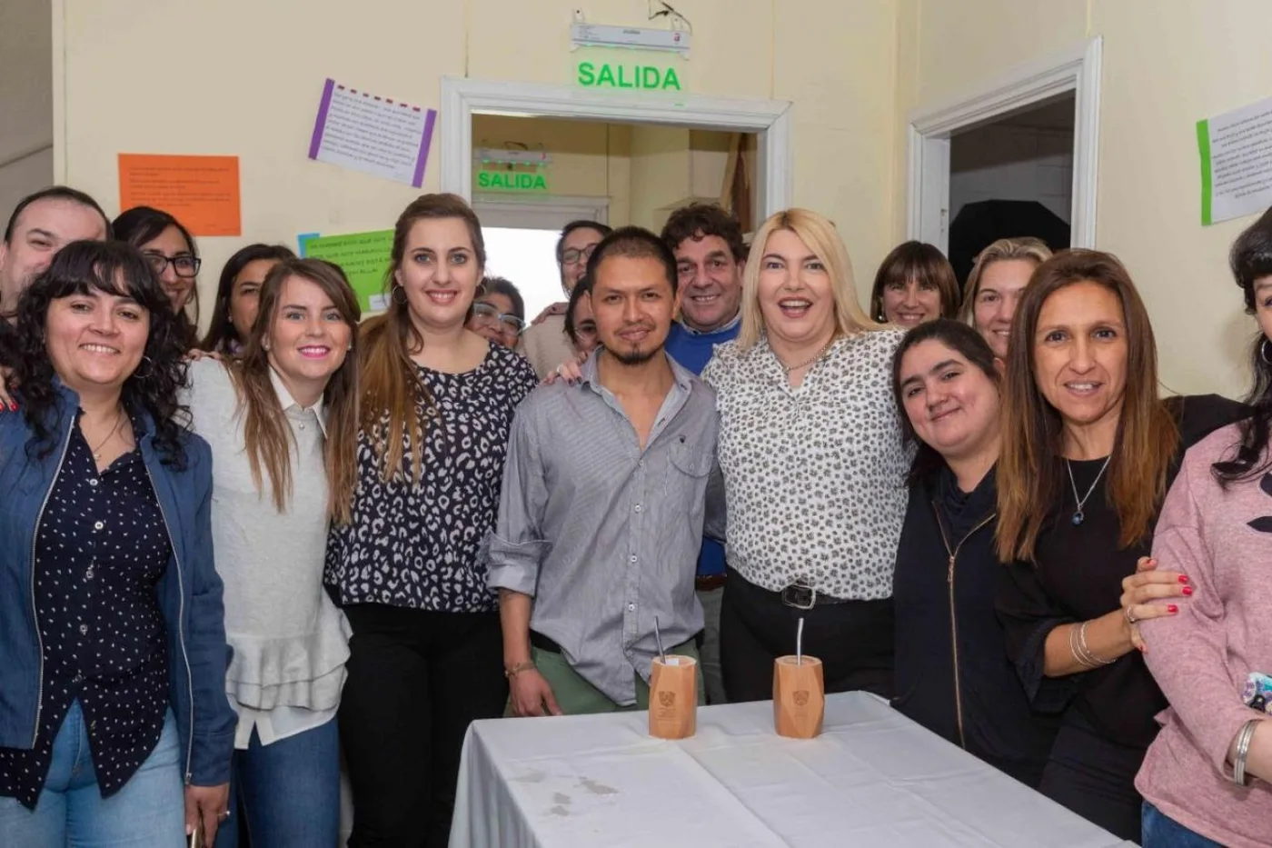 Bertone visitó en Ushuaia una de las Sedes de Desarrollo Social