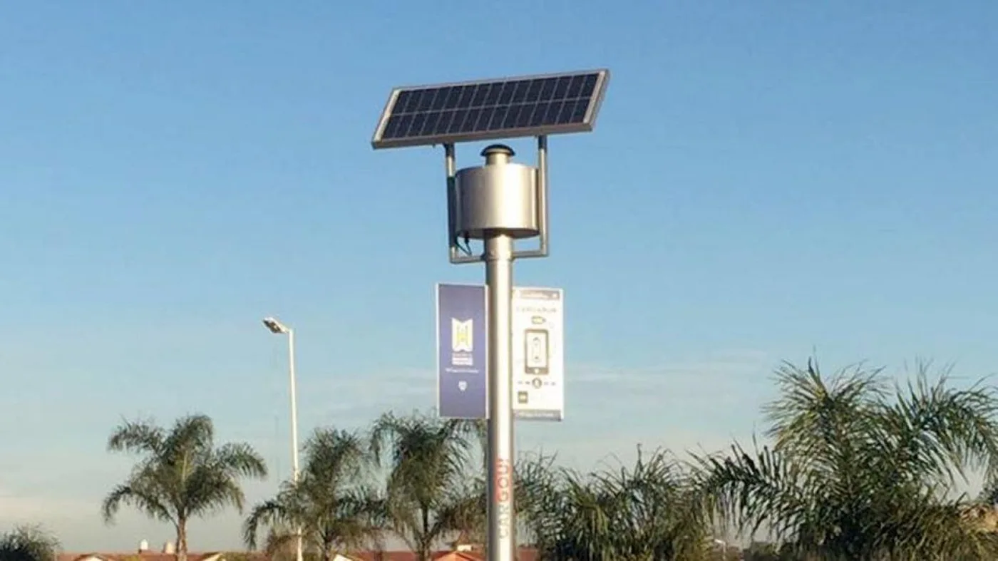 La DPE isntalará cargadores solares para celulares