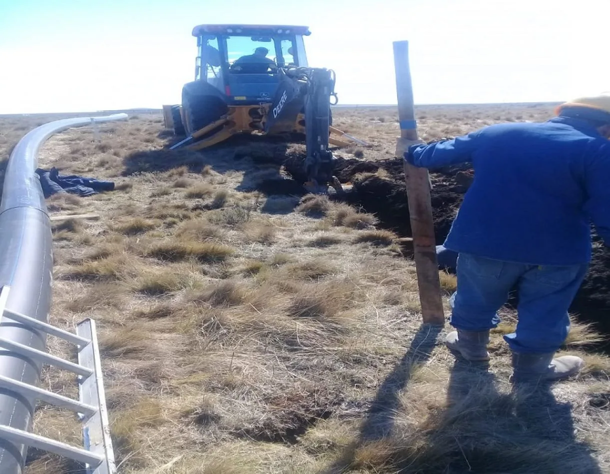 Avanza la obra del acueducto en la zona de las lagunas