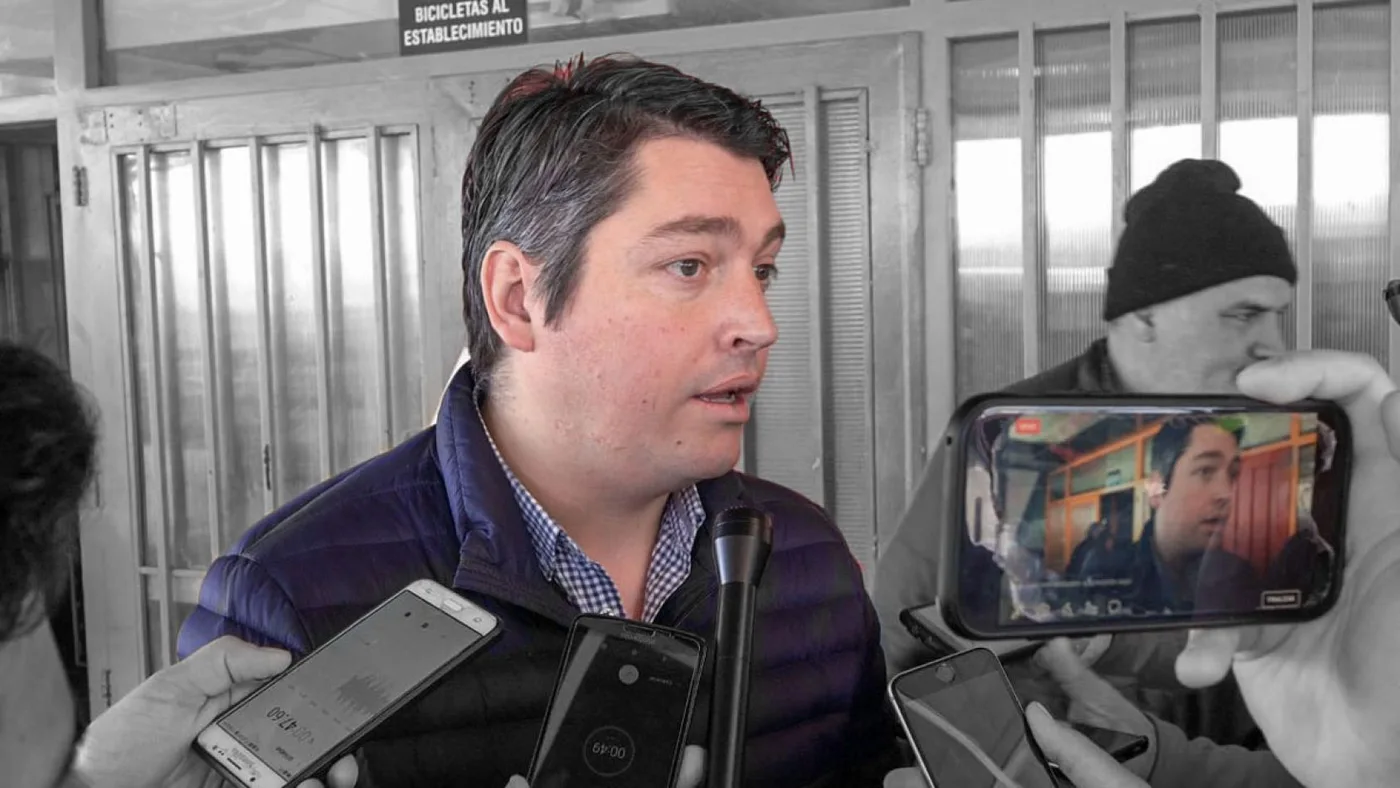 Martín Pérez, luego de votar en el CIERG.