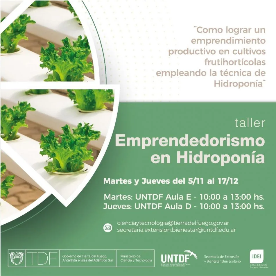 Comenzó el taller de "Emprendedorismo en cultivos Hidropónicos"