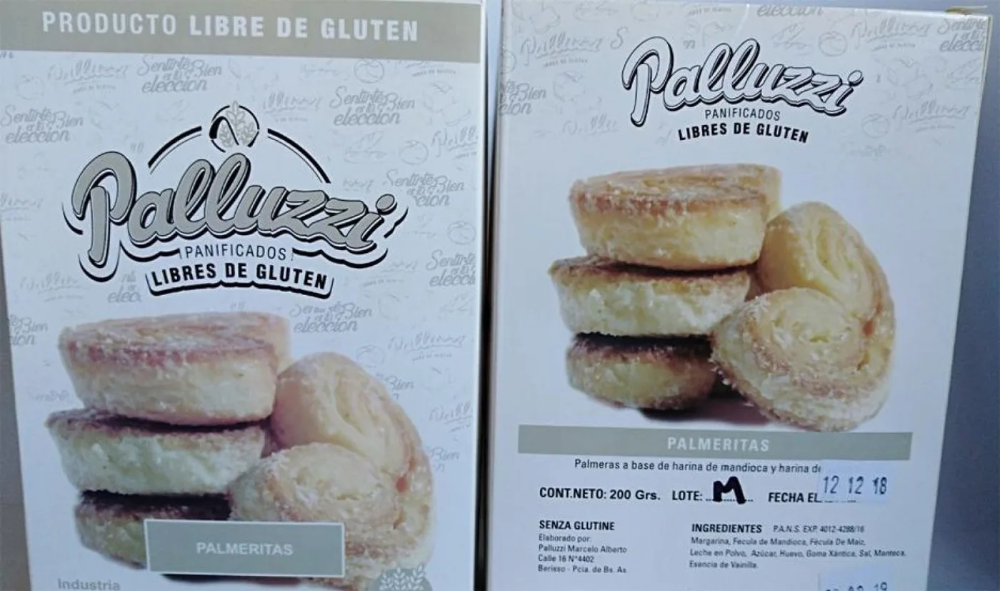Prohiben el consumo de los panificados libres de gluten marca Palluzzi