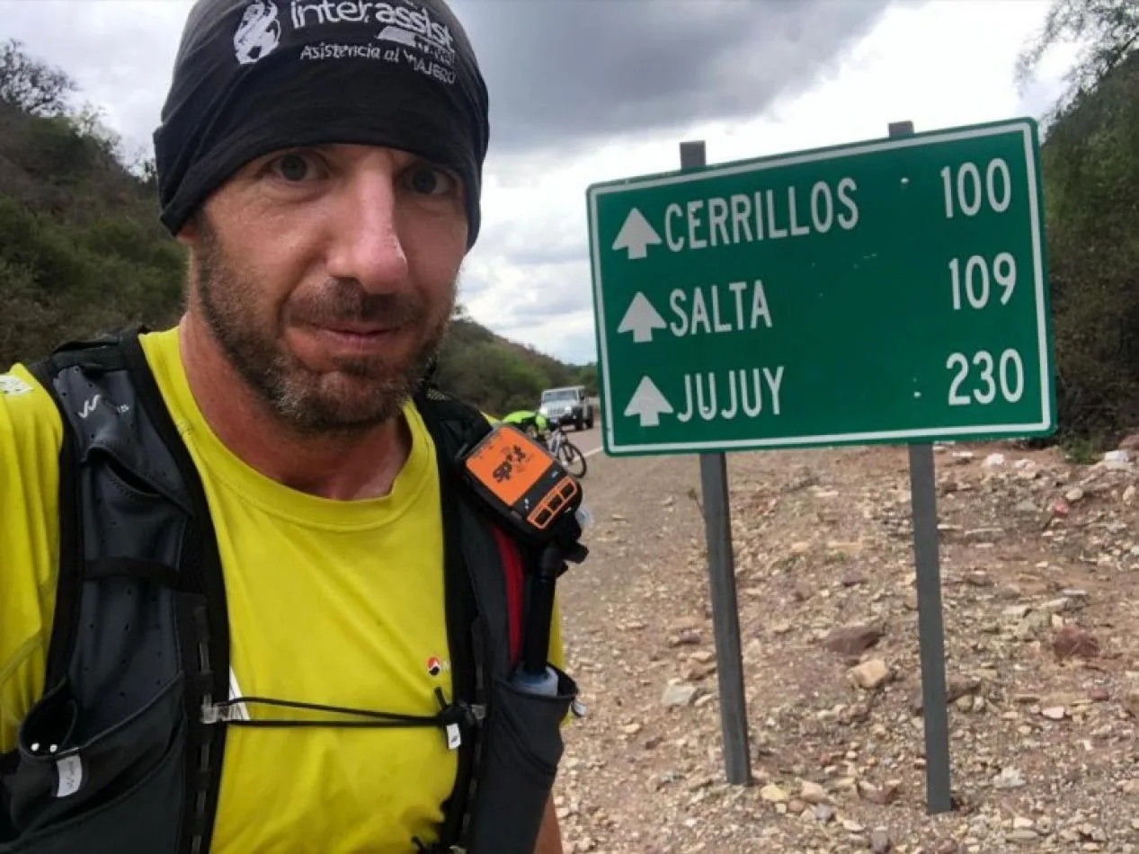 Juan Pablo “Niama” Savonitti es un ultrarunner argentino de 36 años que el 1ero de enero inició una travesía que quedará en la memoria de muchos.