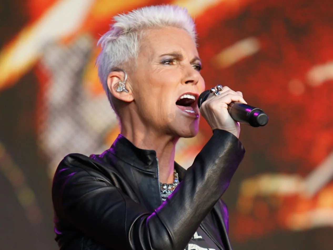 Marie Fredriksson, la cantante de Roxette, en uno de sus últimos conciertos en Hallenstadion, Zurich, Suiza (Shutterstock)