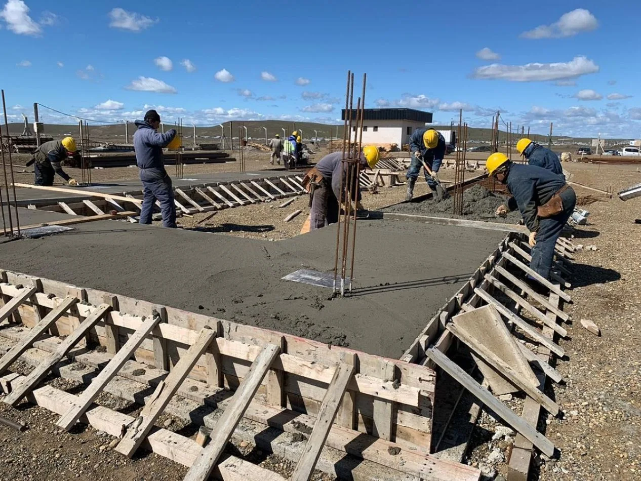 Hormigonan la planta de tratamientos cloacales de la margen sur