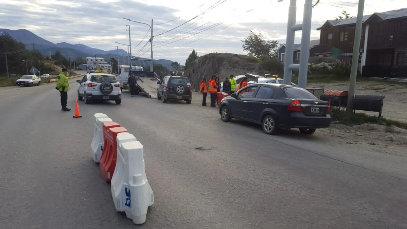 Controles de tránsito en Ushuaia