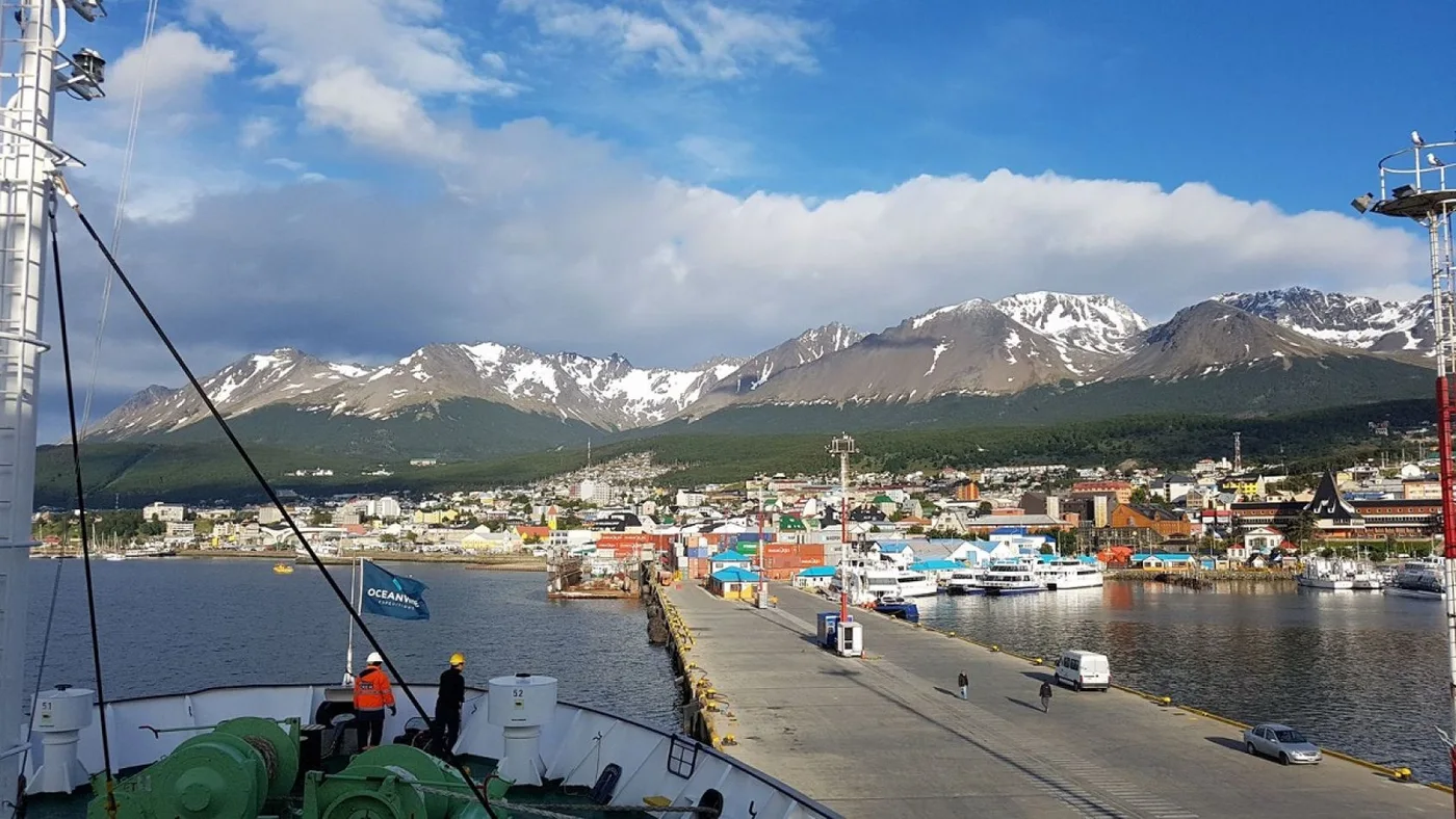 Ushuaia, vista desde el Puerto.