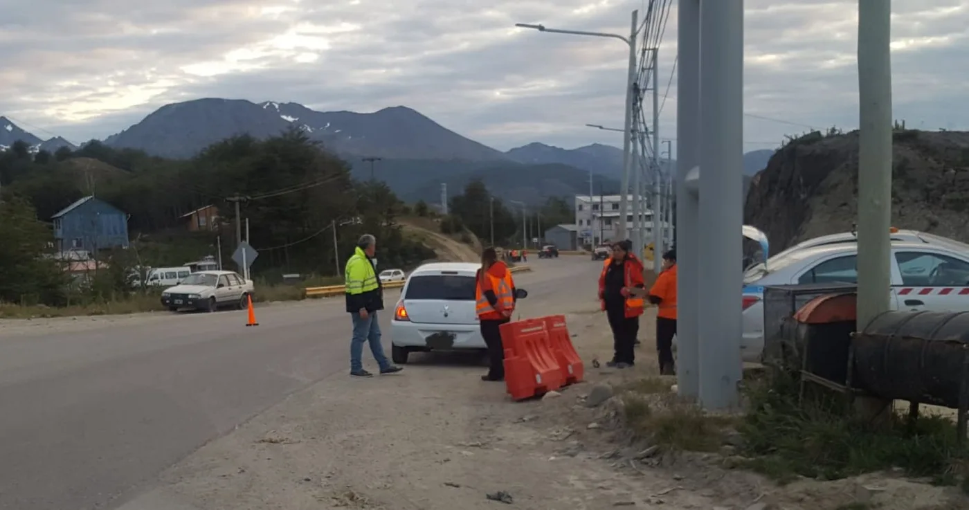 Controles de tránsito en Ushuaia
