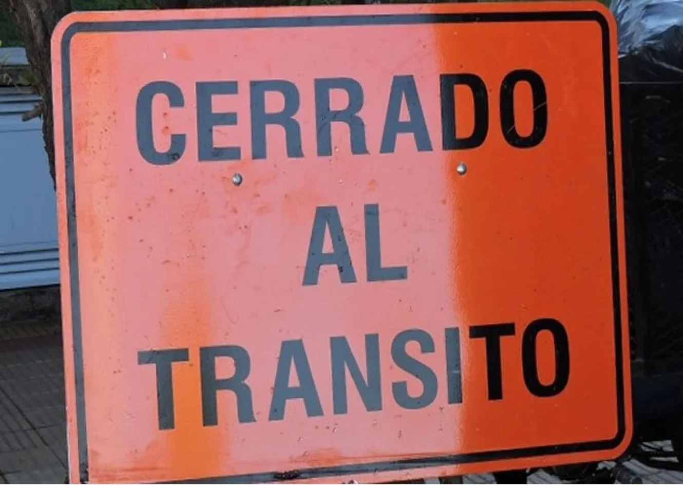 Corte de tránsito vehicular