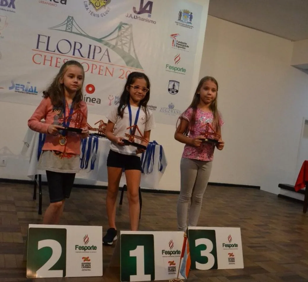 Clara Romero ganó en su categoría el torneo abierto de ajedrez en Brasil