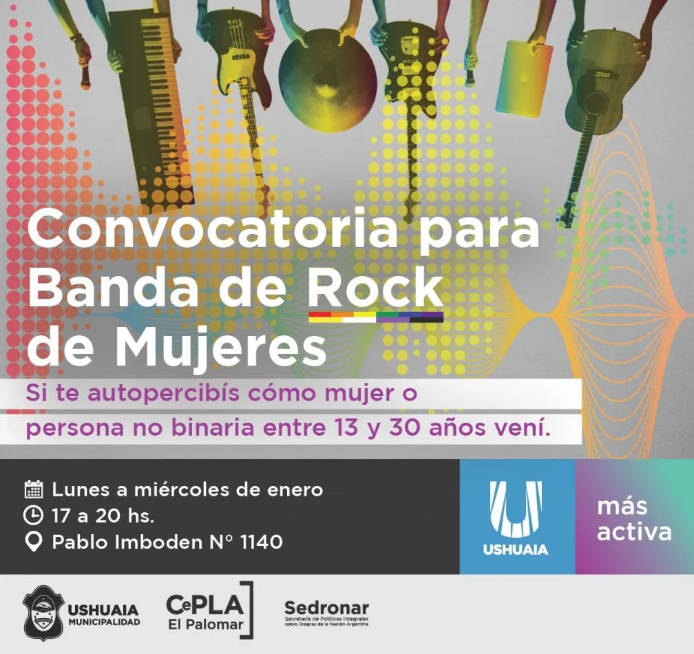 Convocan a músicas para conformar una banda de rock de mujeres