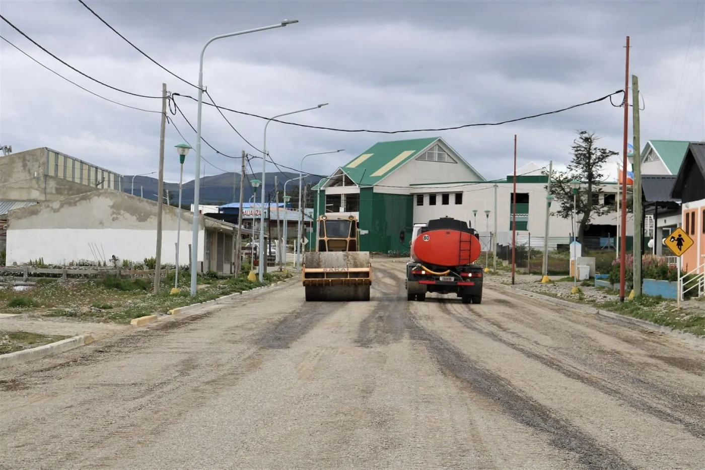 Prueban un nuevo sistema en las calles de Tolhuin.