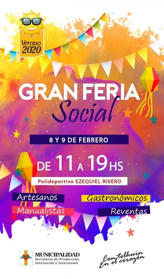 Gran feria social " Verano 2020" en Tolhuin