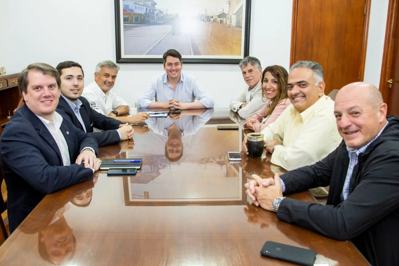 Martín Perez se reunió con representantes de la Cámara de Comercio