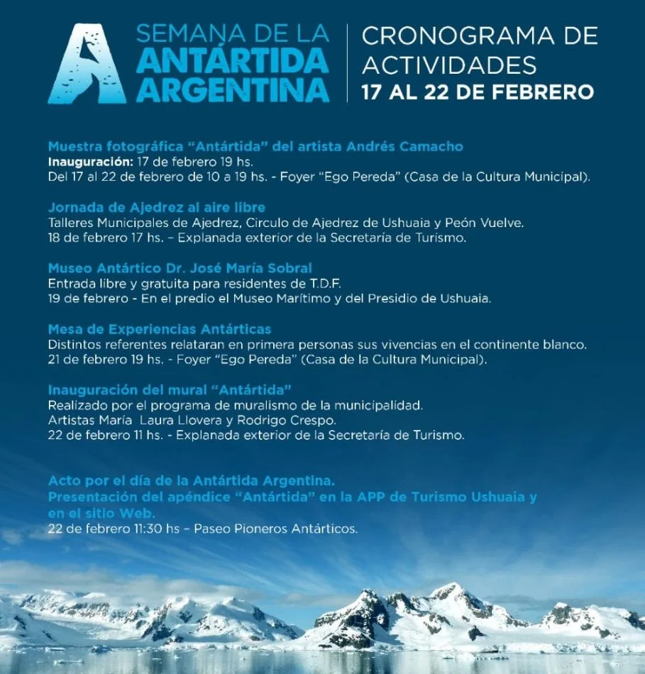 Agenda de la "Semana Antártica"