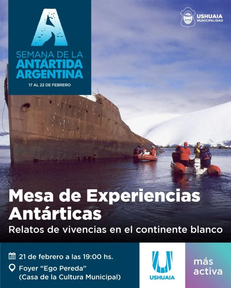 Este viernes se realizará la mesa de "Experiencias Antárticas"