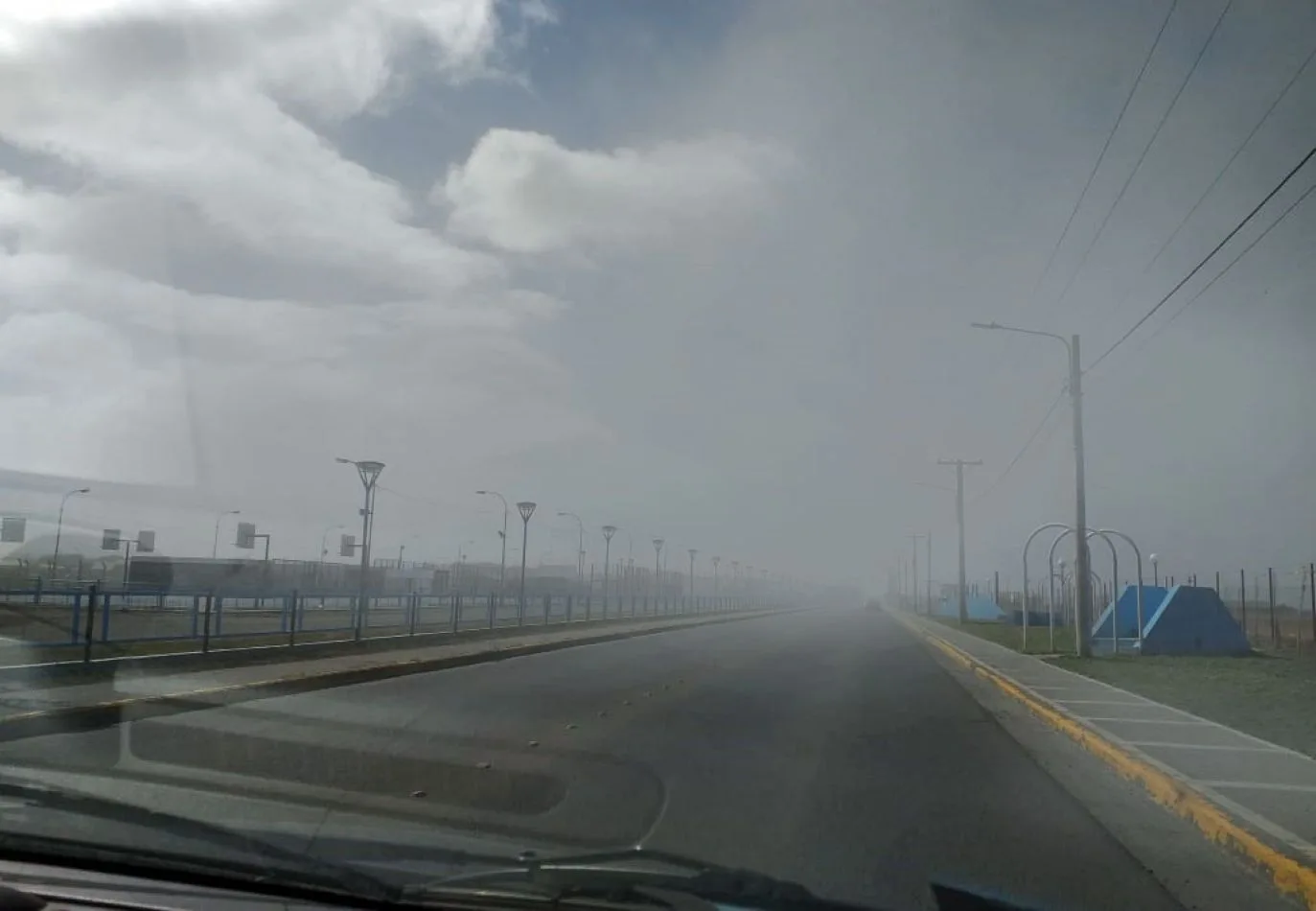 Una de las calles céntricas de Río Grande. La misma imagen se replica en casi toda la ciudad.