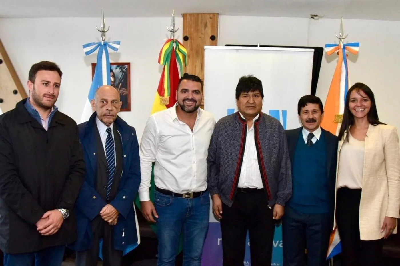 Vuoto recibió a Evo Morales