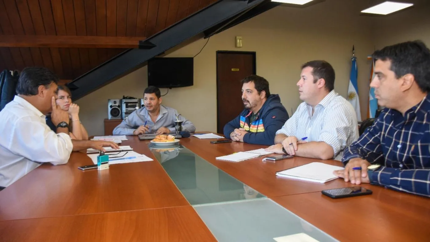 El Jefe de Gabinete David Ferreyra recibió al coordinador de Asuntos Malvinas, Walter Batista.