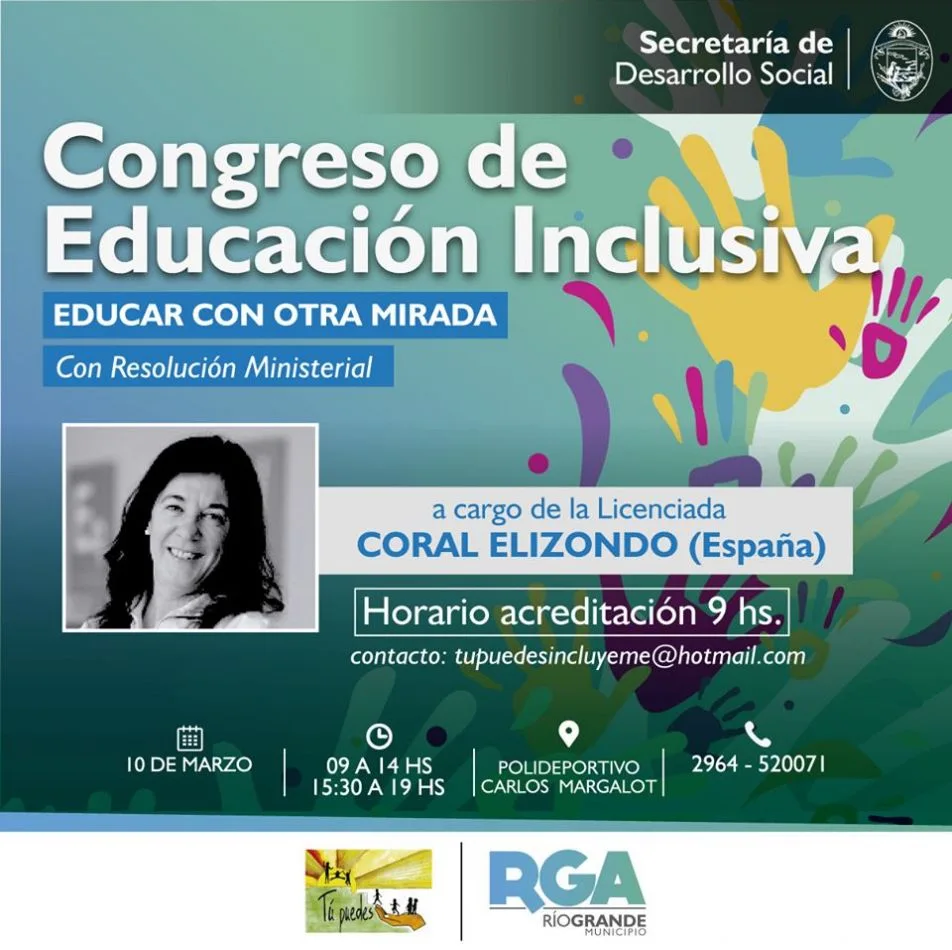 Se recuerda el lugar de realización del Congreso de Educación Inclusiva