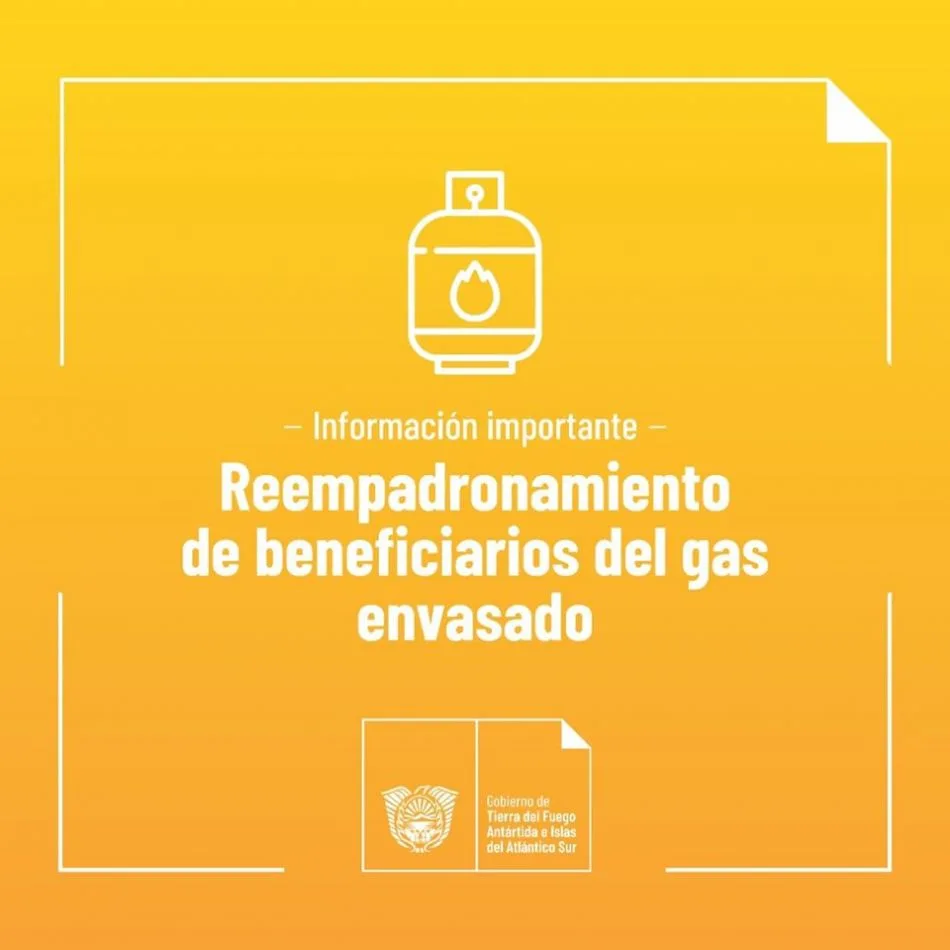 Se extiende el periodo de reempadronamiento de beneficiarios del gas envasado