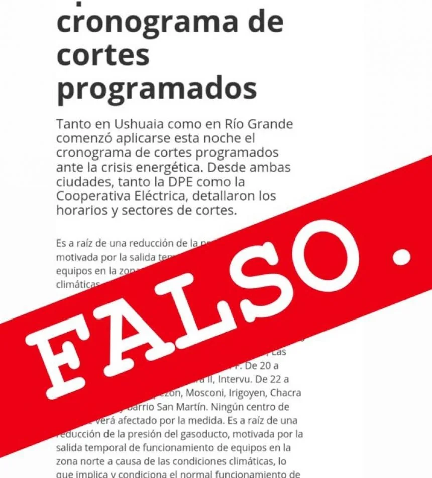 Cooperativa Eléctrica repudia información falsa en las redes sociales