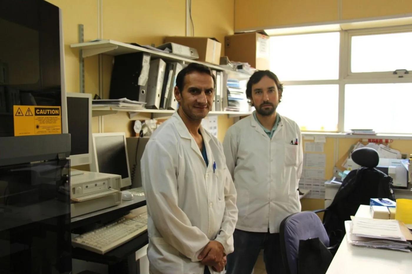 Profesionales del laboratorio del Hospital Regional Ushuaia