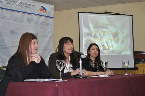 La ministro de Salud, María Grieco, durante la presentación del programa.