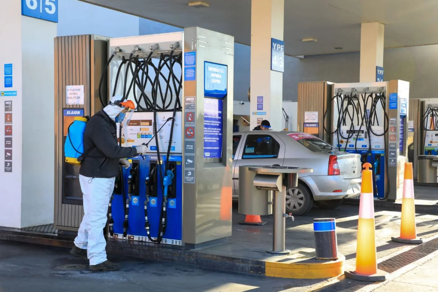 El Municipio continúa el intenso plan de desinfección en sectores neurálgicos de la ciudad