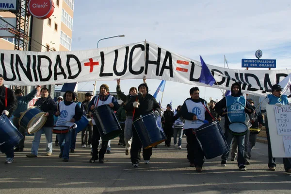 la Intersindical al momento de iniciarse la movilización.