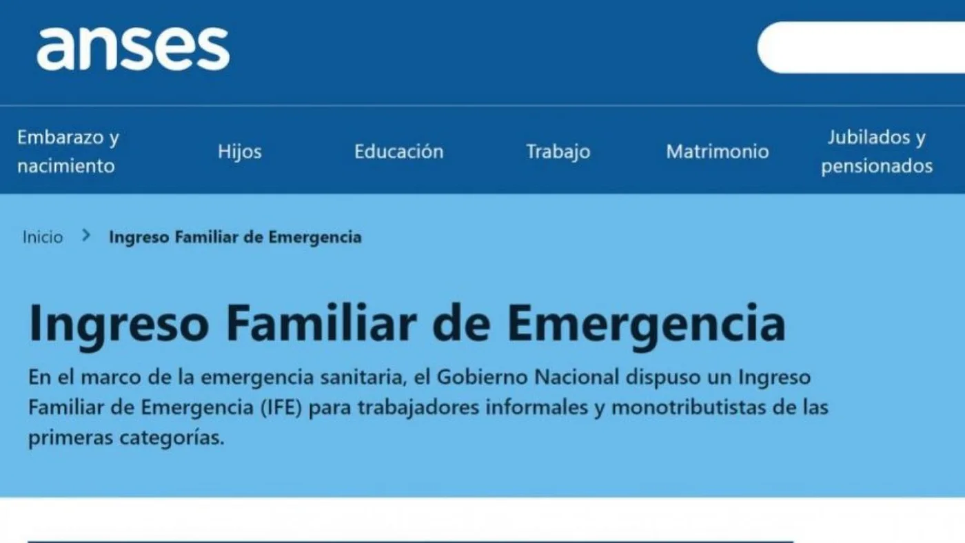 Hoy pueden elegir el medio de cobro los inscriptos al IFE