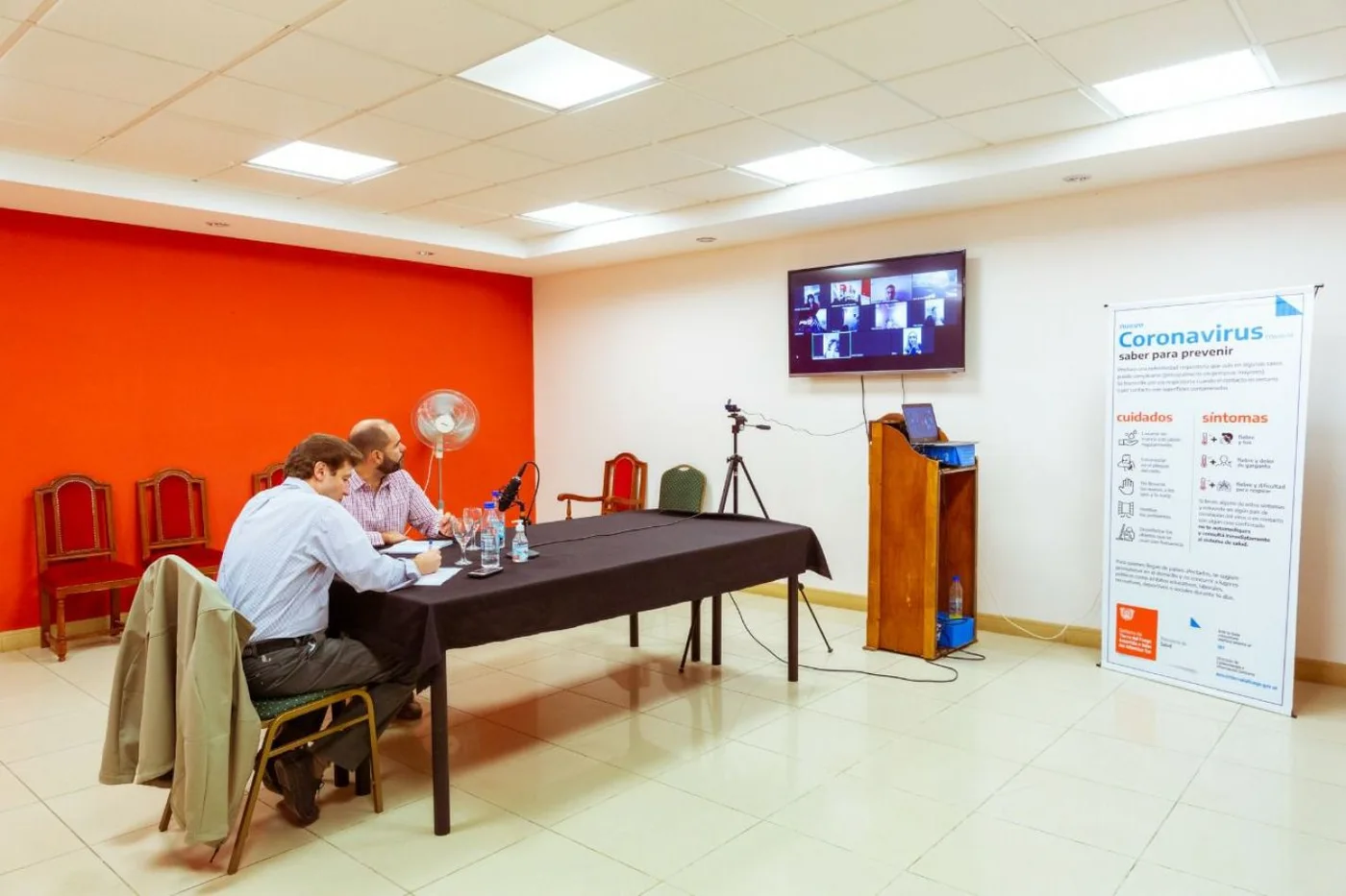 Melella mantuvo una reunión por videoconferencia con referentes de la CGT de Ushuaia