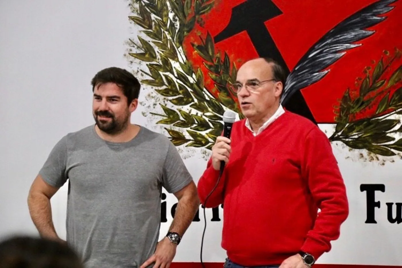 Senador nacional Pablo Daniel Blanco y el diputado nacional Federico Frigerio de Juntos por el Cambio