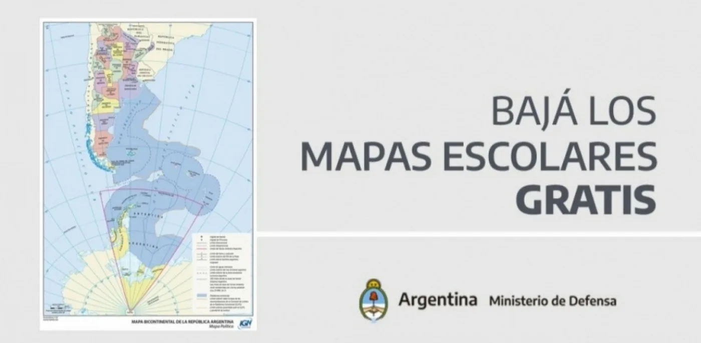 Defensa impulsa la descarga gratuita de mapas escolares