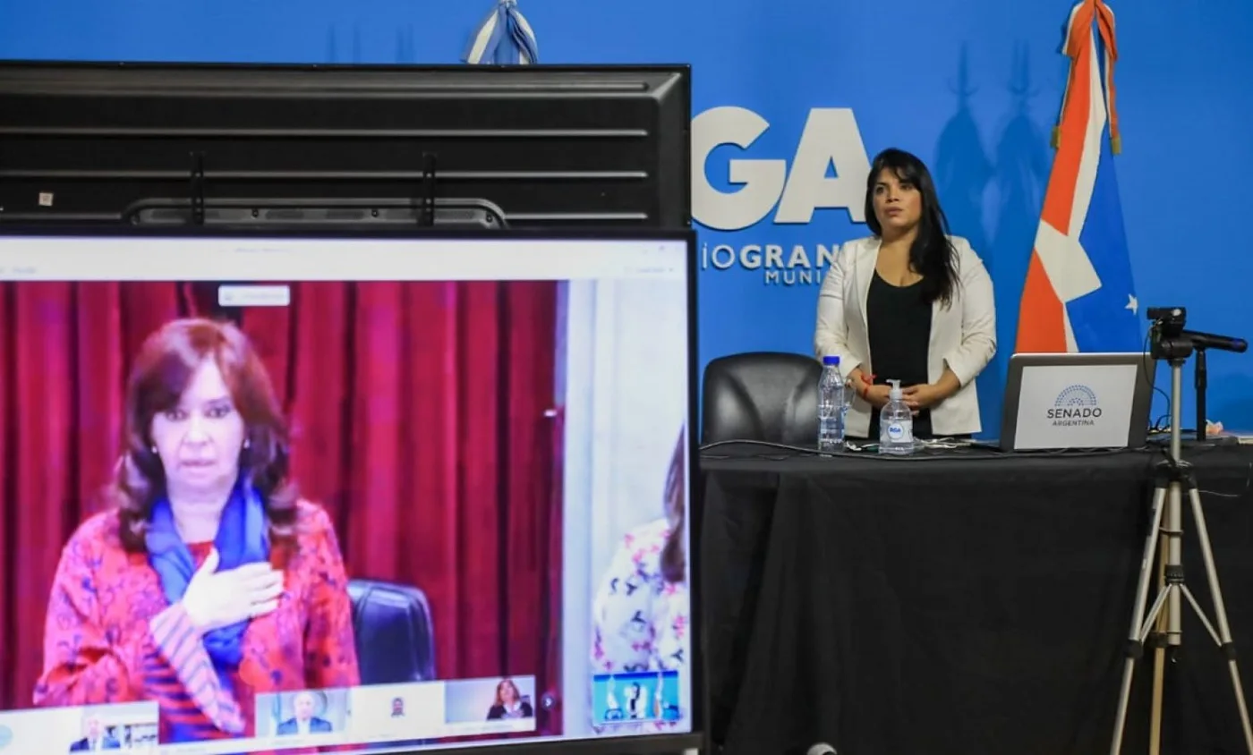 Río Grande participó de la histórica sesión virtual del Senado