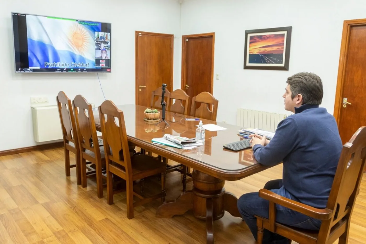 Martín Perez, intendente de la ciudad de Río Grande.