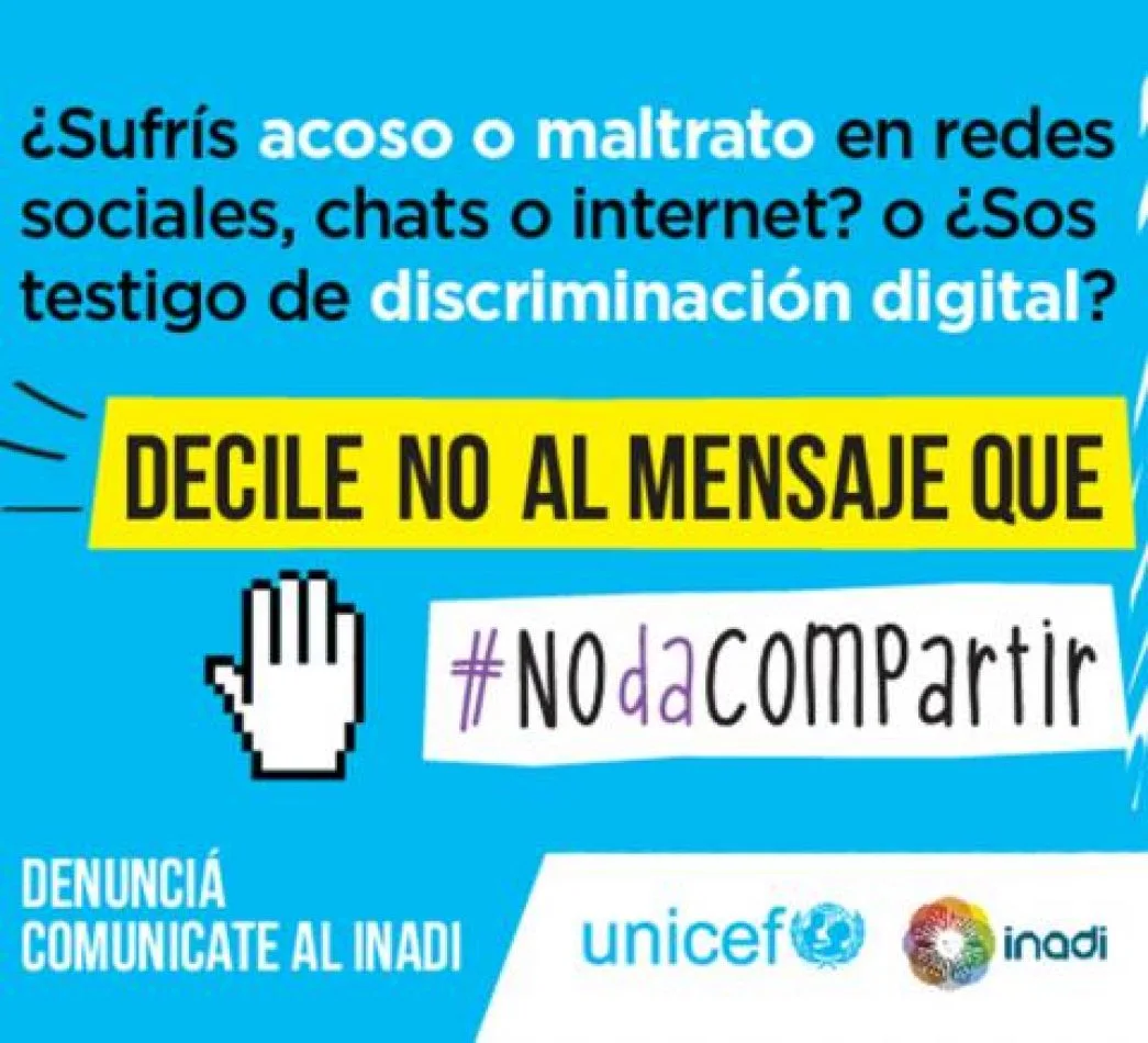 Inadi y Unicef relanzan una campaña contra el ciberbullying