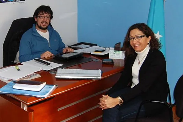 Héctor Garay y Susana Siracusa, previo al encuentro que mantuvieron.