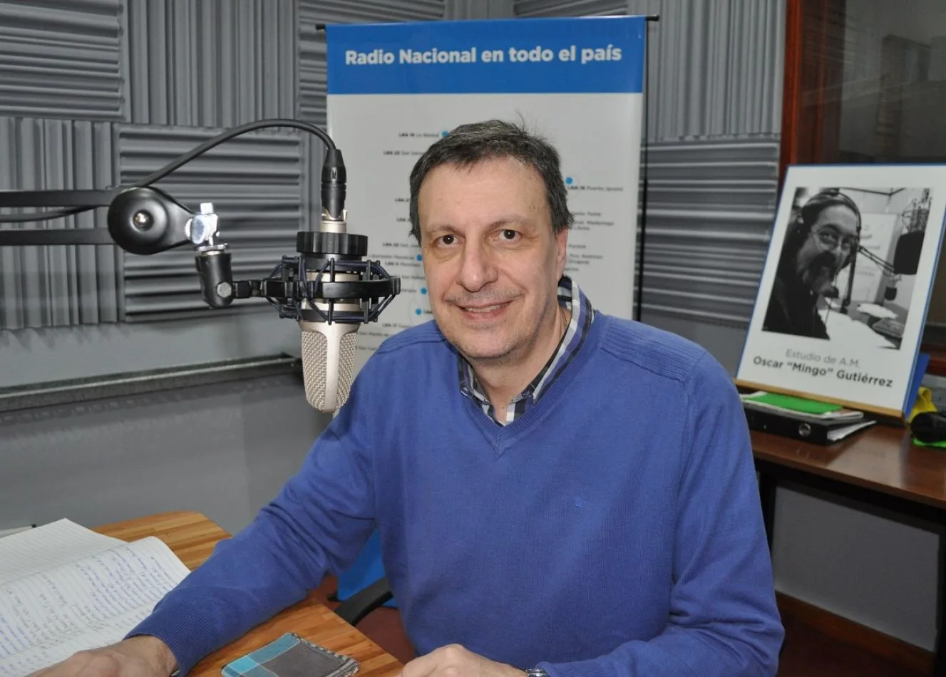 Fernando Tropea, locutor de Radio Nacional Río Grande.