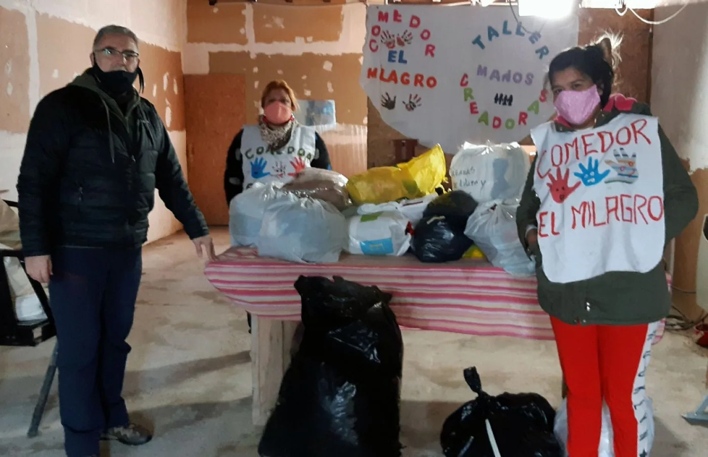 Comedor el Milagro, uno de los comedores beneficiados con esta campaña rotaria.