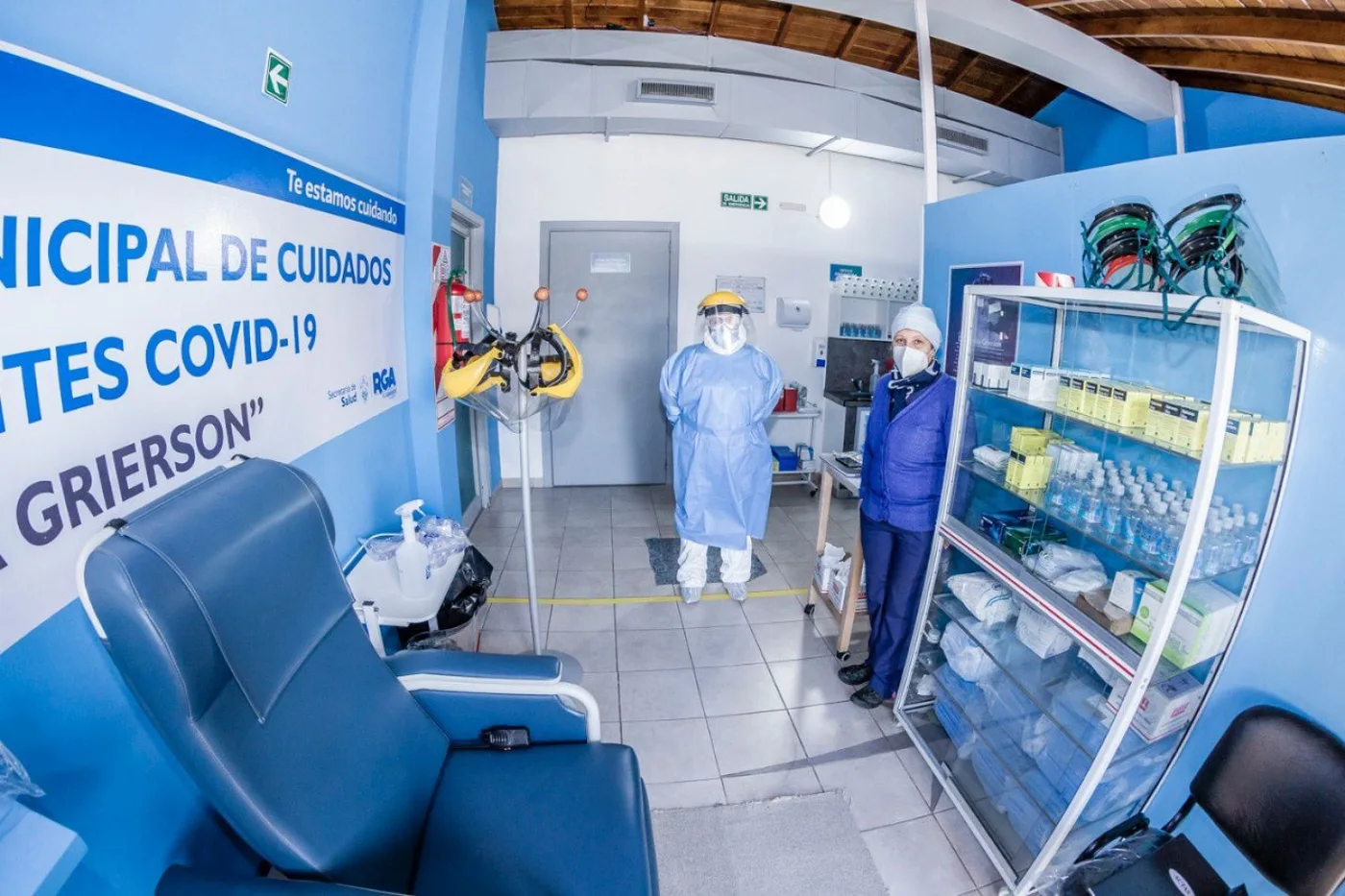 El Centro Municipal de Cuidados para Pacientes Leves de COVID-19.