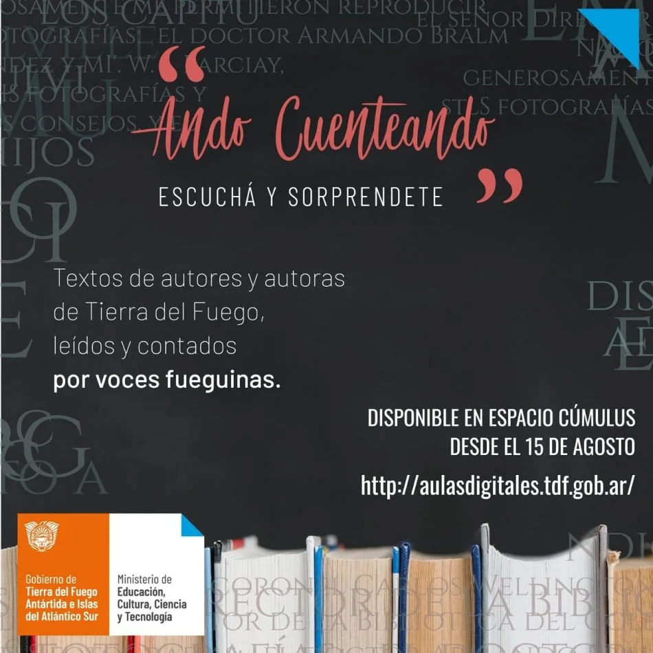Los audios de los relatos "Ando cuenteando"  se encuentran disponibles en la plataforma