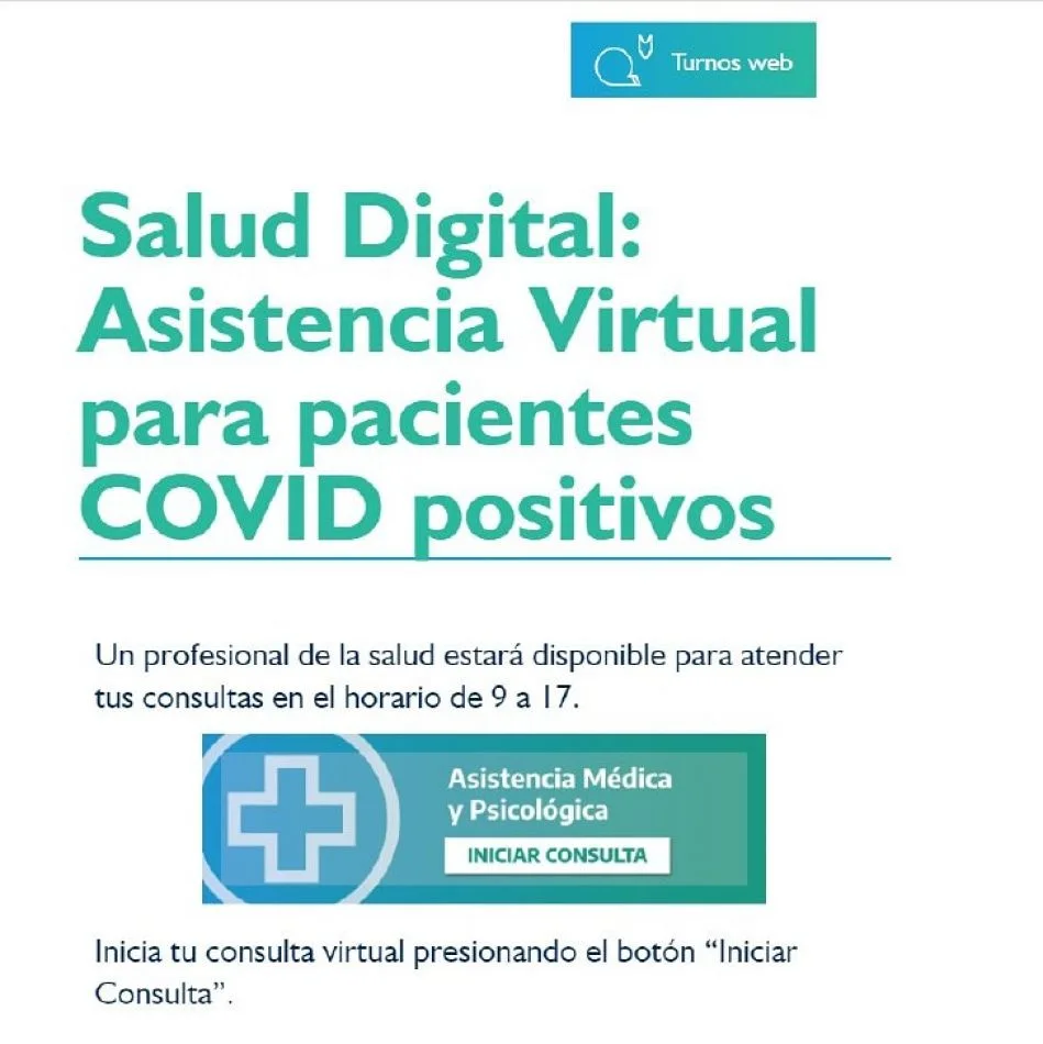 Municipio lanza el botón virtual de asistencia médica y psicológica para personas con Covid-19