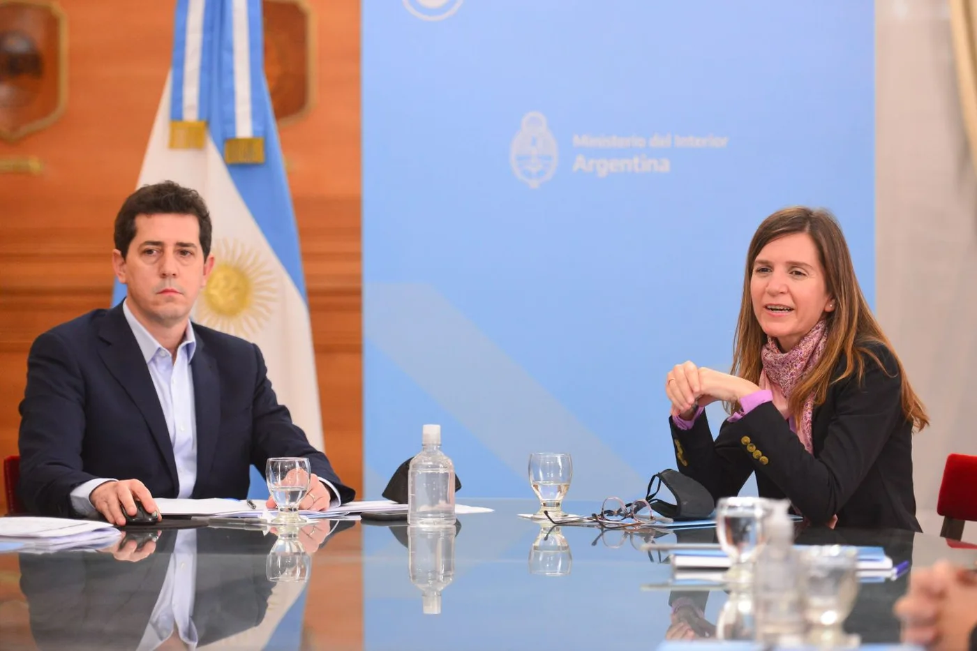 Fernanda Raverta y Eduardo de Pedro.