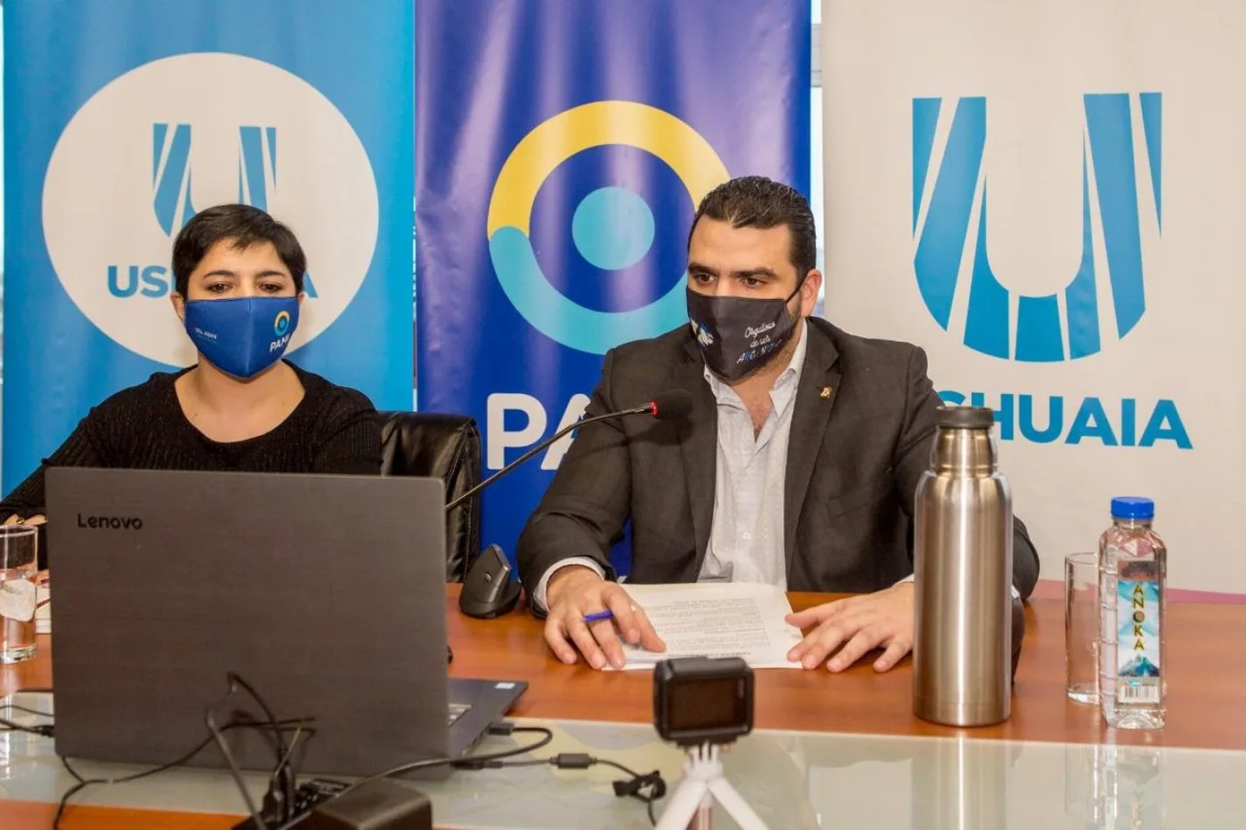 Vuoto firmó convenio de vacunación junto a PAMI y el Ministerio del Interior de la Nación