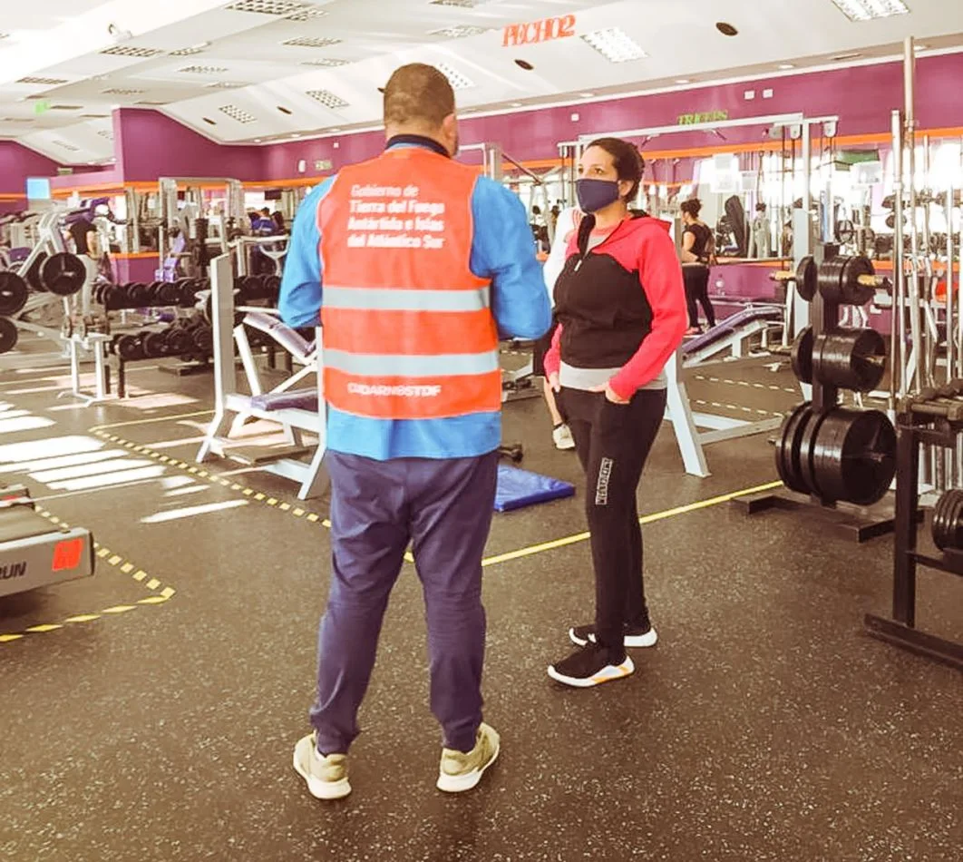 Secretaría de Deportes y Juventud recorrió gimnasios para reforzar las medidas en torno al protocolo de sanidad