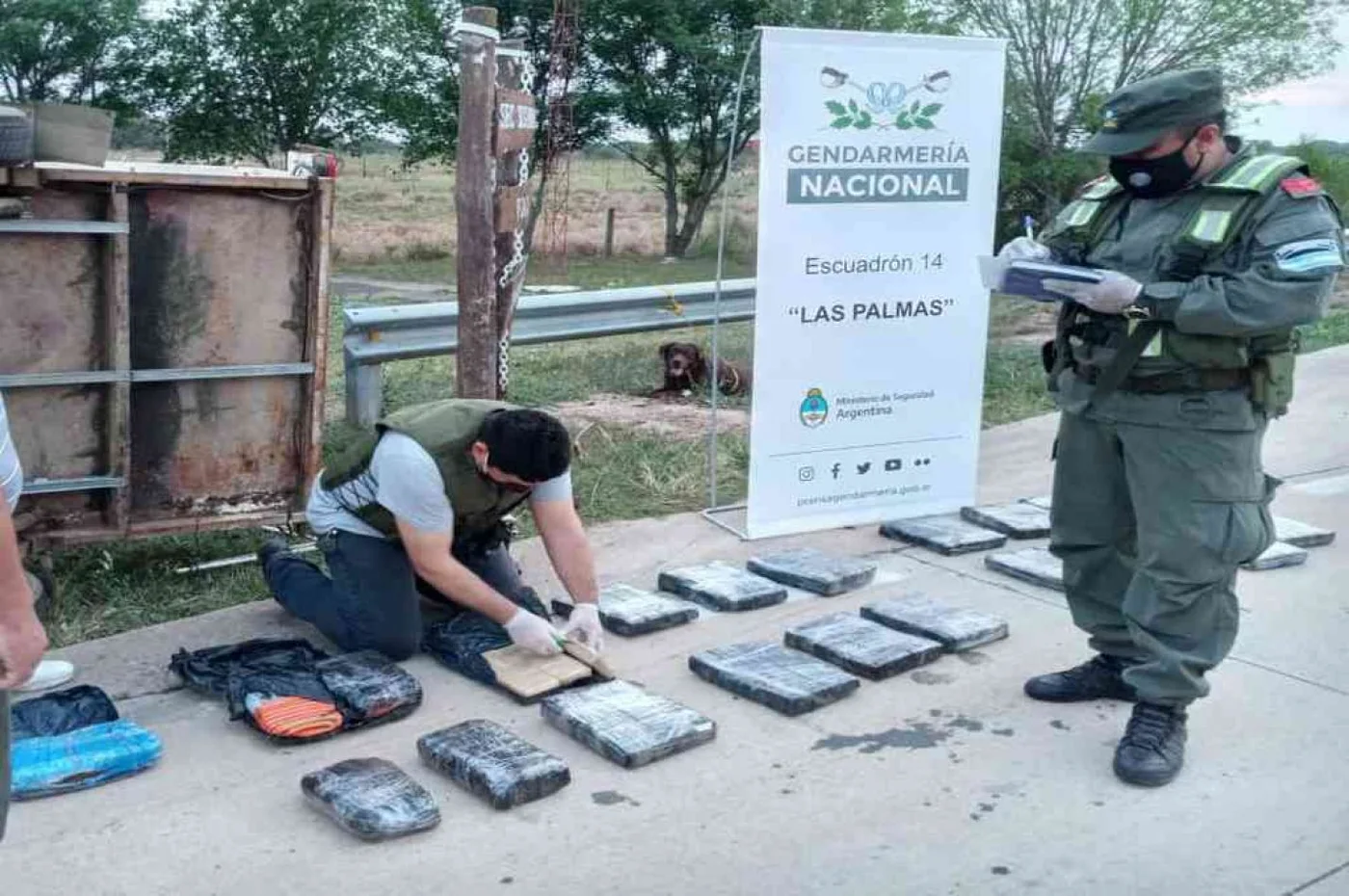 Viajaba a Tierra del Fuego con 45 kilogramos de marihuana ocultos en una “mudanza”